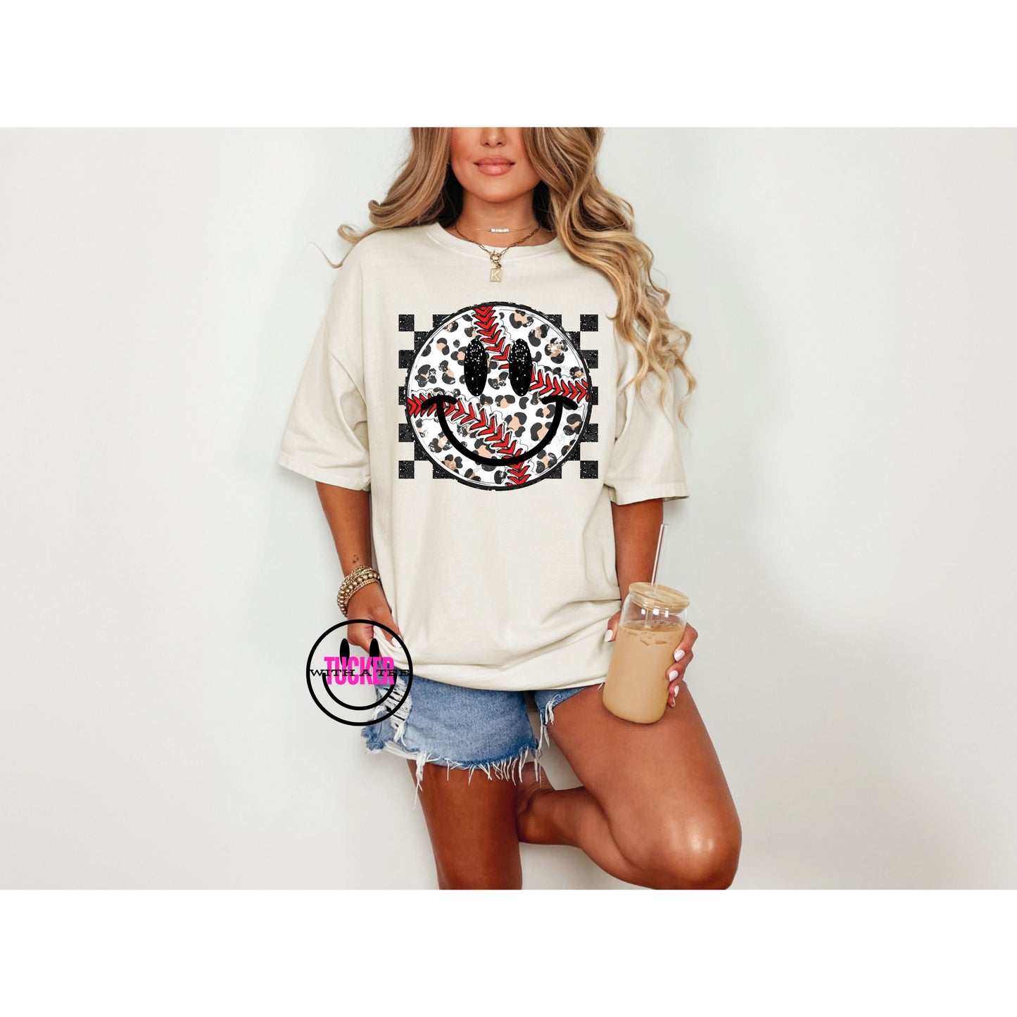 BASEBALL SMILEY - COMFORT COLORS