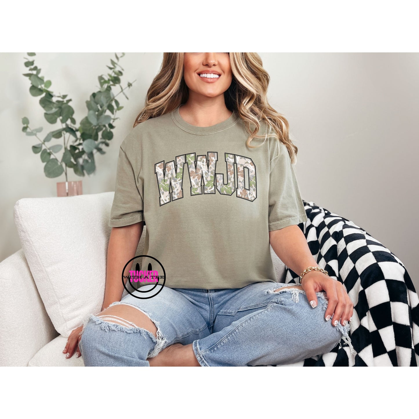 CAMO WWJD - COMFORT COLORS