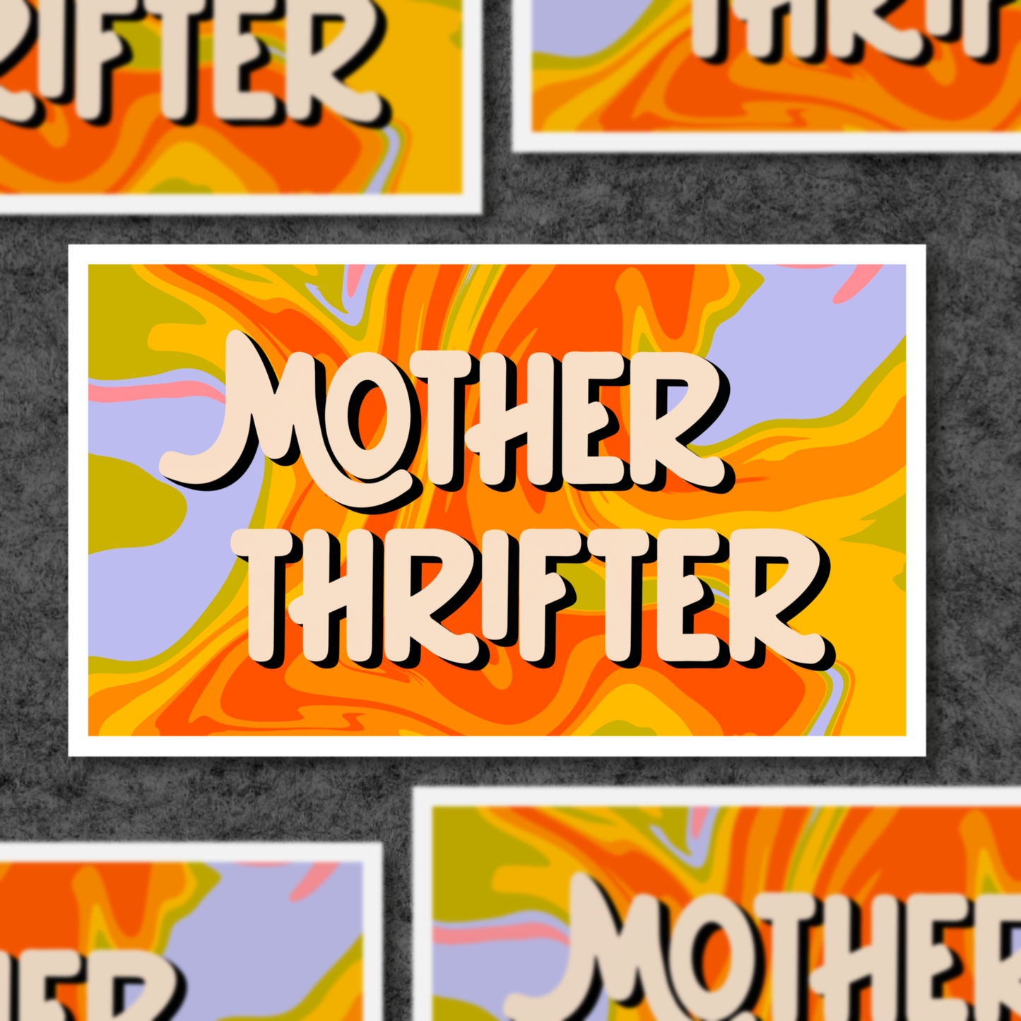 Mother Thrifter, Groovy Sticker