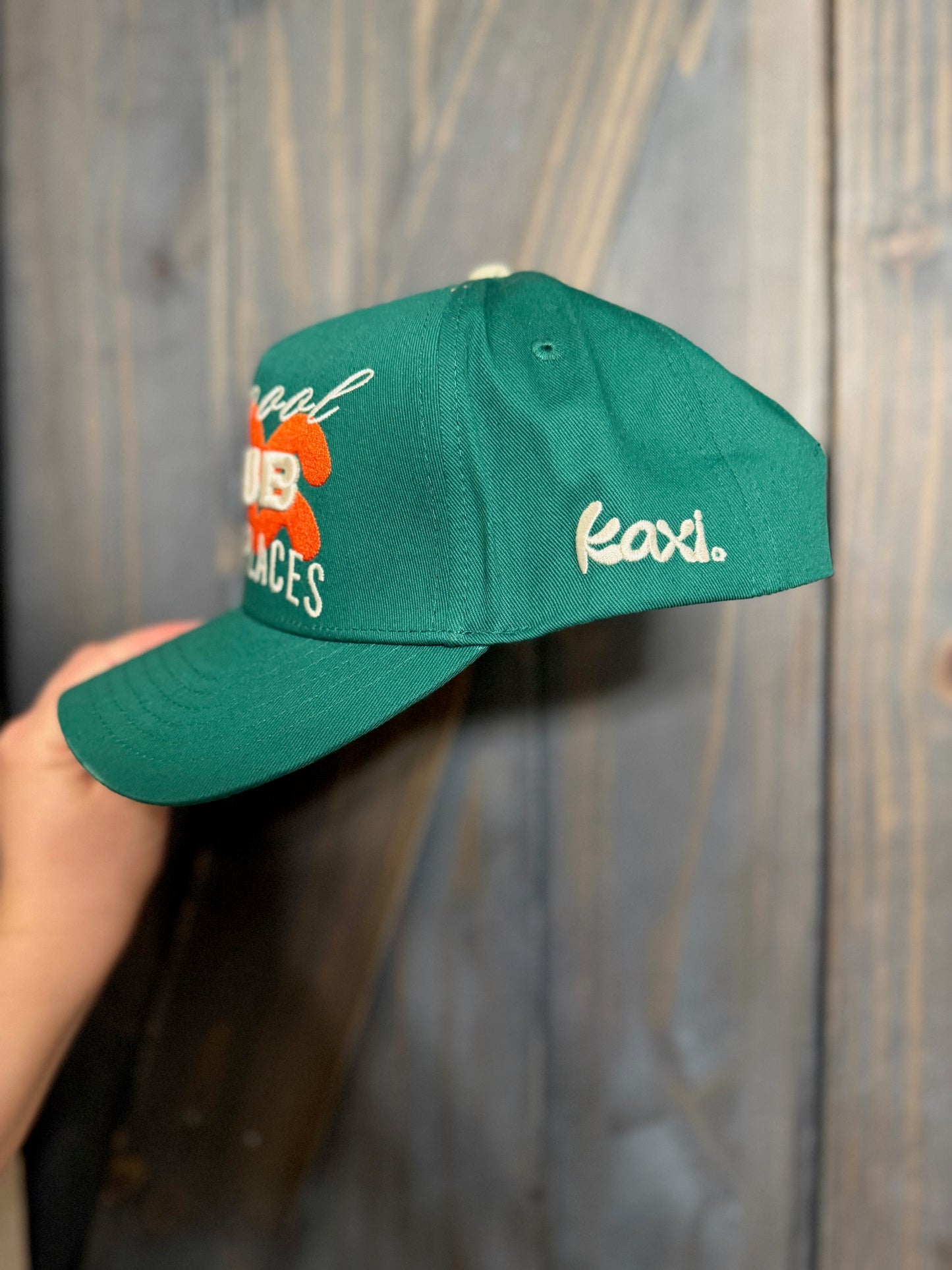Carpool Club Going Places Canvas Hat – Green - KAXI