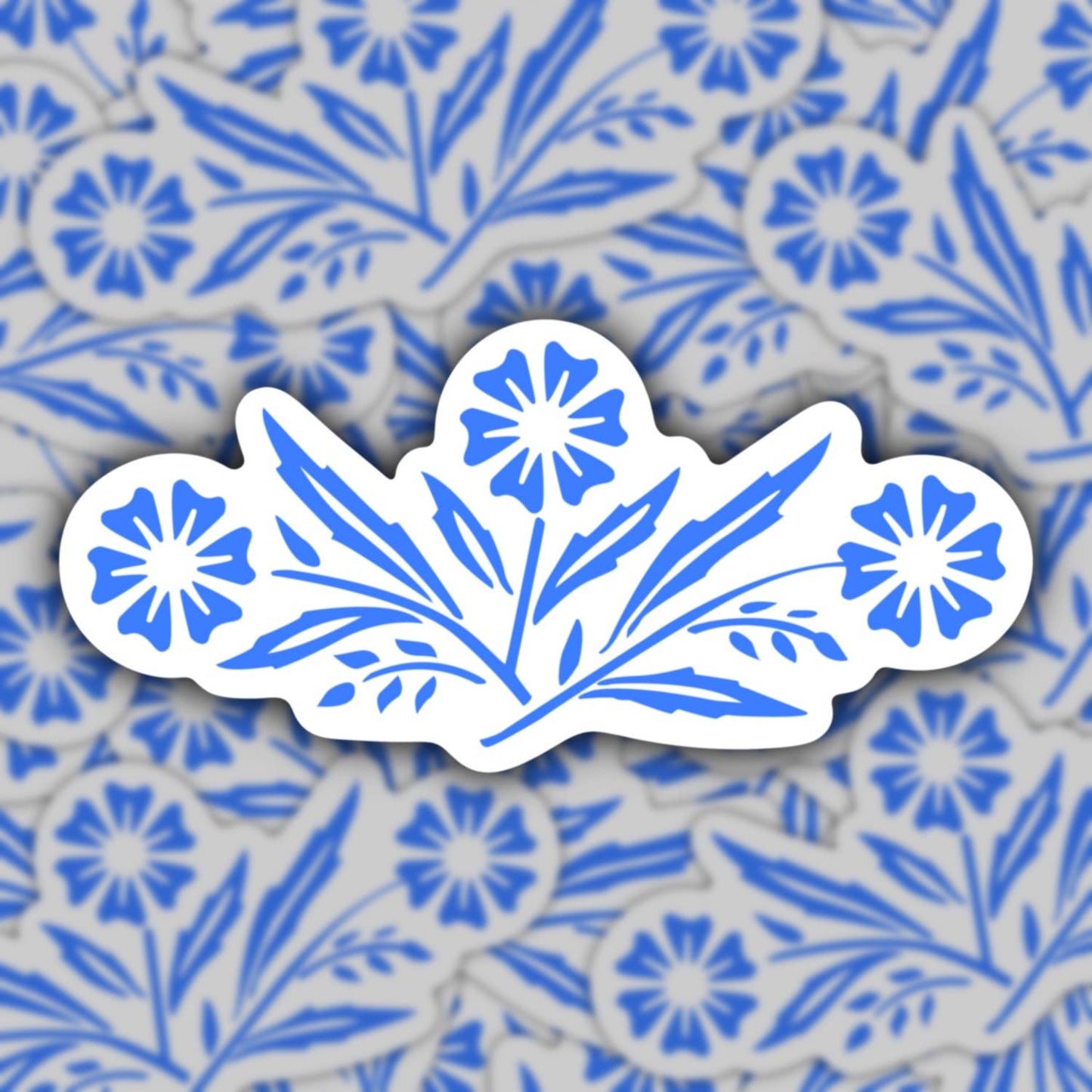 Corningware blue cornflower sticker