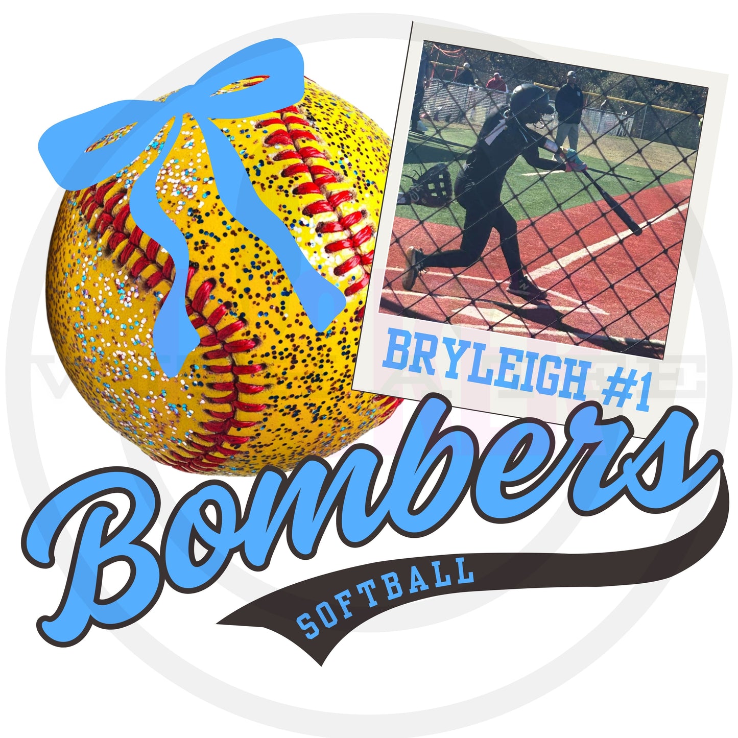 CUSTOMIZABLE TEAM COLORS & PHOTO - TEE OR CREWNECK