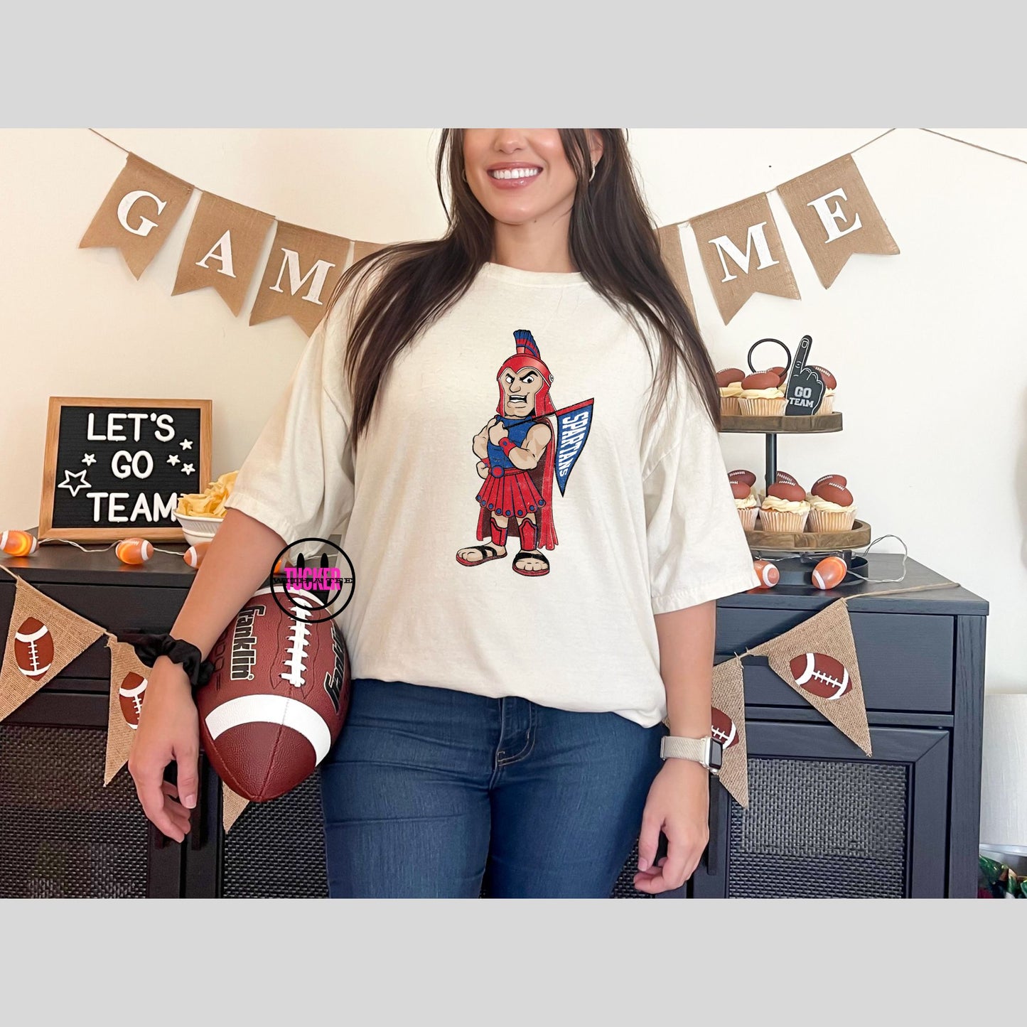 Retro Spartan Mascot Tee – Comfort Colors or District CVC