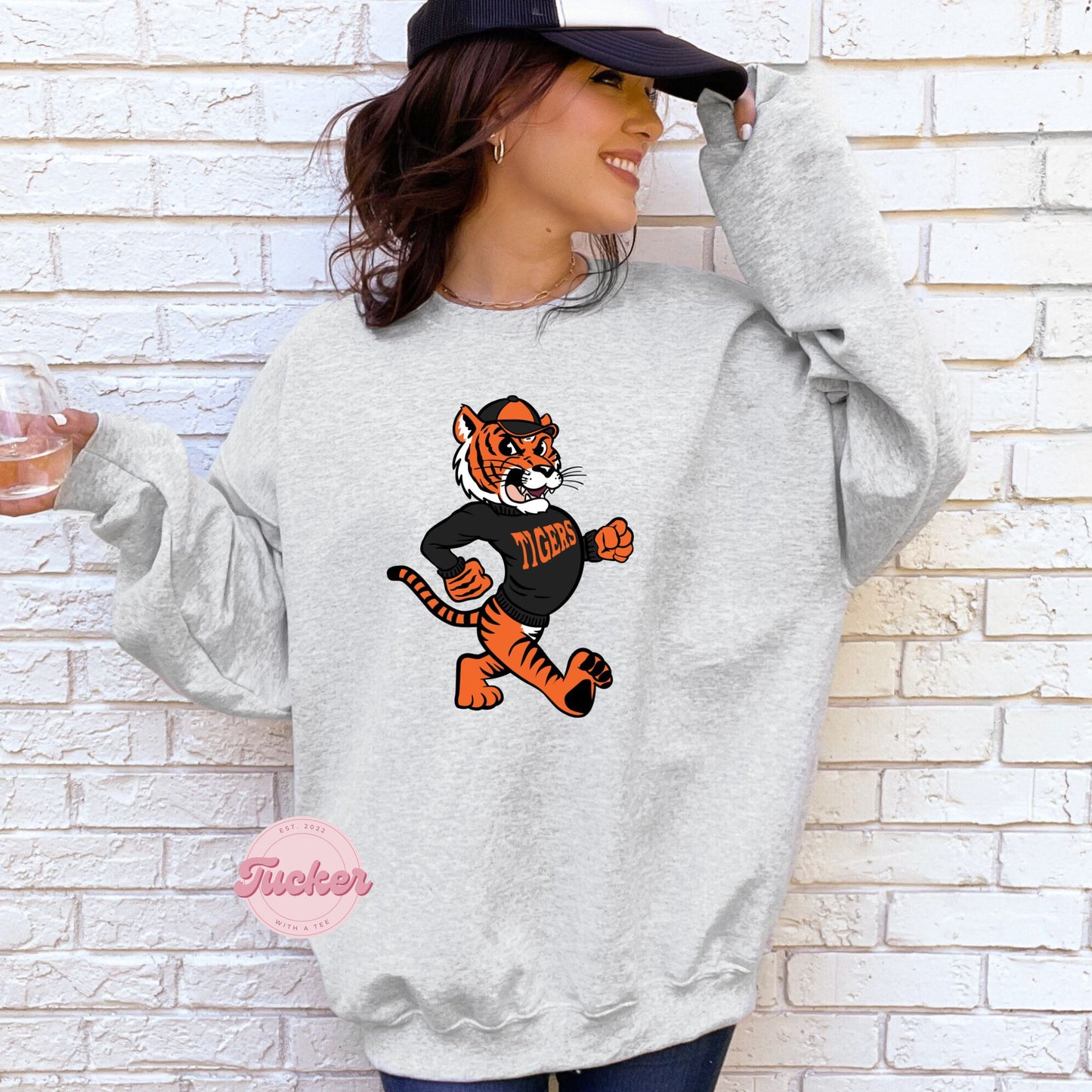 VINTAGE ORANGE TIGER SWEATSHIRT