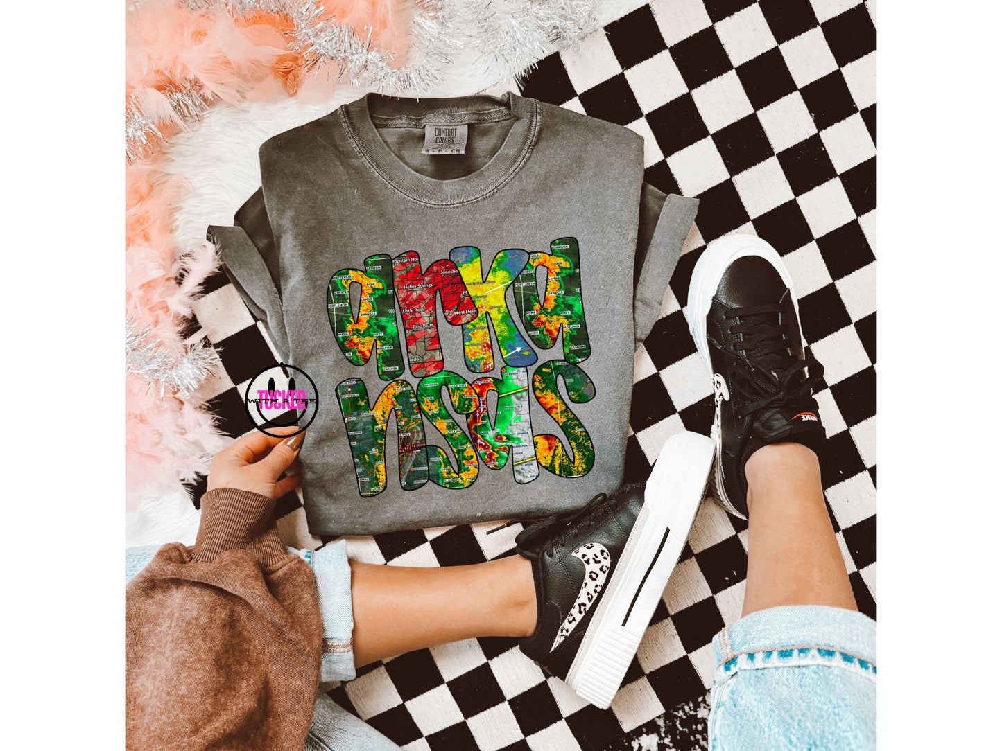 ARKANSAS Weather Radar Tee - Comfort Colors