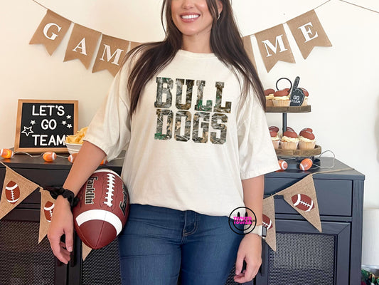 Real Tree Camo Bulldogs Tee