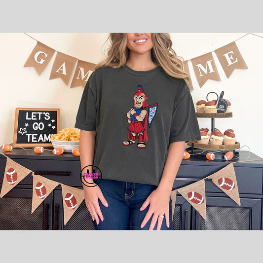 Retro Spartan Mascot Tee – Comfort Colors or District CVC
