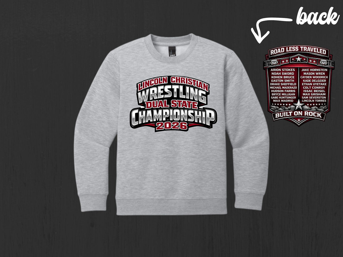 LC Dual State Youth Crewneck Sweatshirt