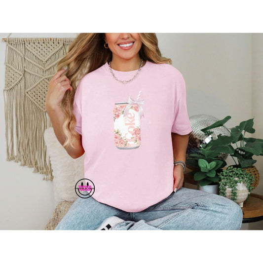 PINK DIET SODA COMFORT COLORS TEE - DC1