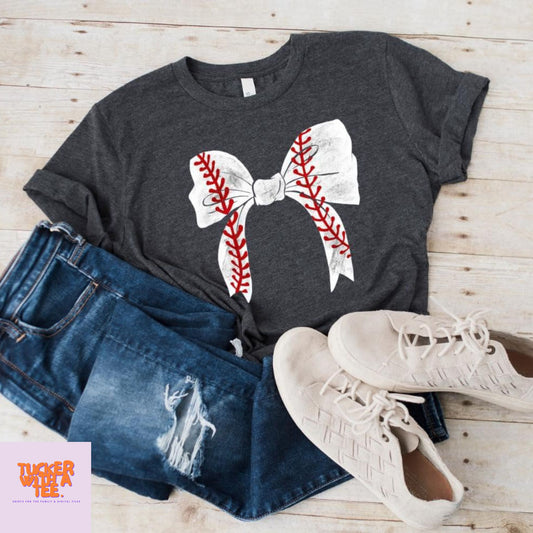 BASEBALL BOW TEE