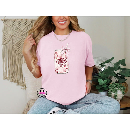 PINK DIET SODA COMFORT COLORS TEE - DP