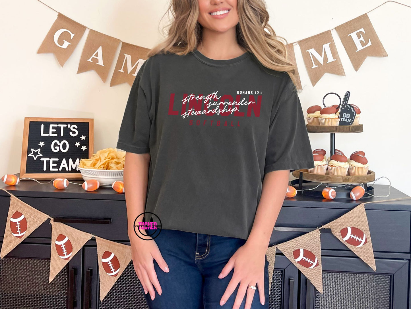 LCS Softball Tee | Comfort Colors Regular or Boxy Fit
