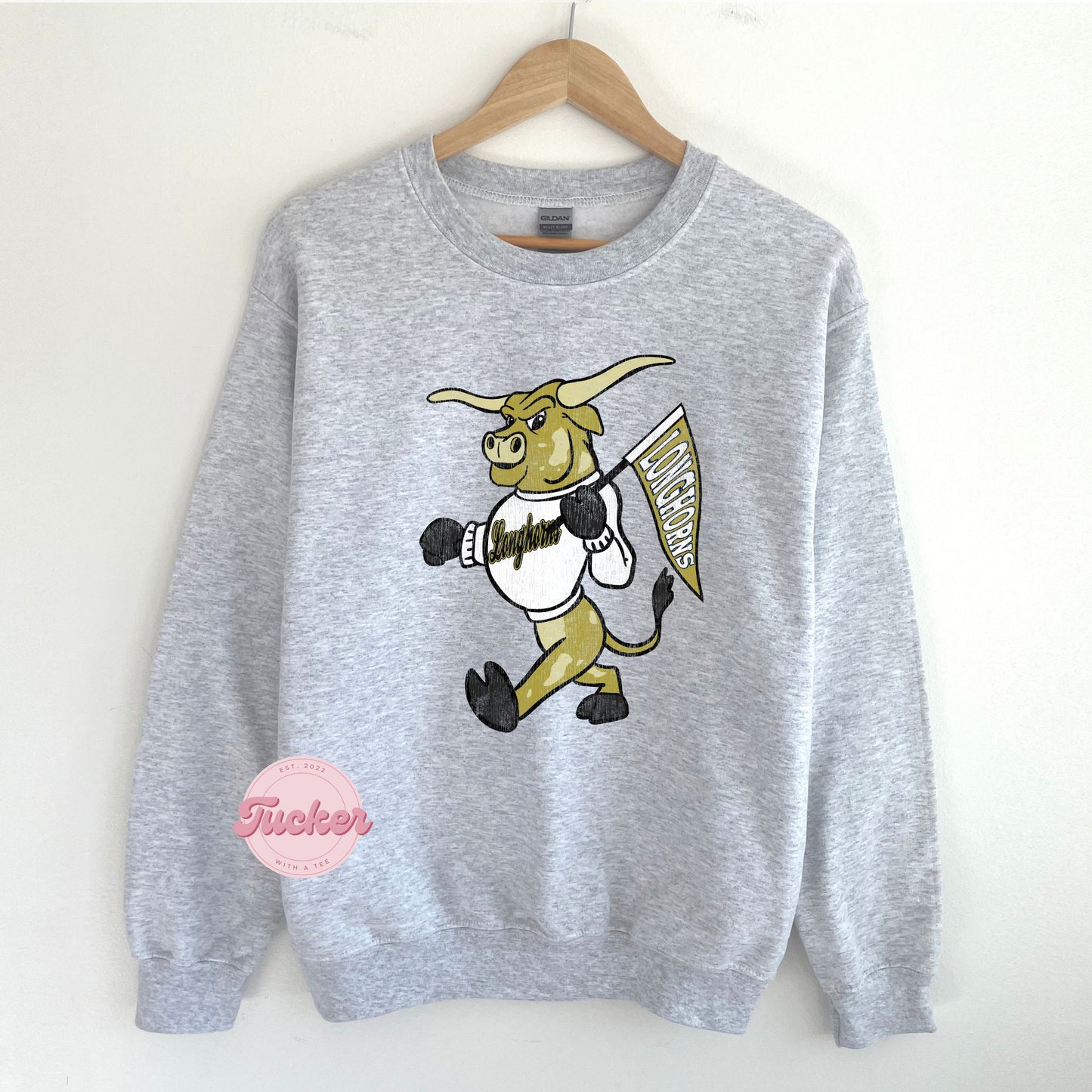 VINTAGE BLACK & GOLD LONGHORNS SWEATSHIRT