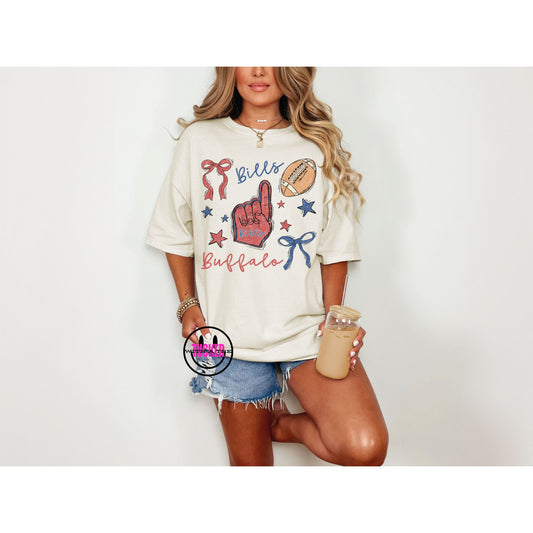 GO BILLS COLLAGE - COMFORT COLORS TEE