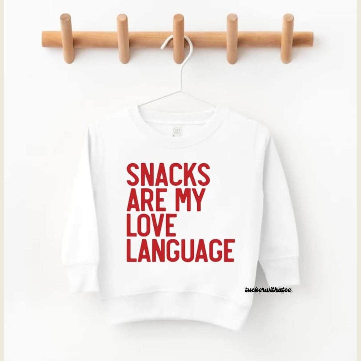 SNACKS ARE MY LOVE LANGUAGE - YOUTH/TODDLER