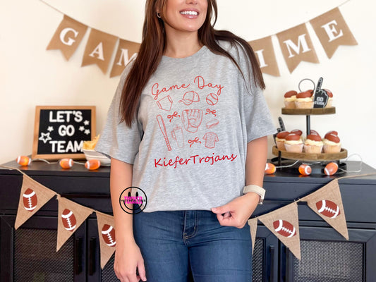KIEFER FUNDRAISER TEE - TROJANS GAME DAY TEE