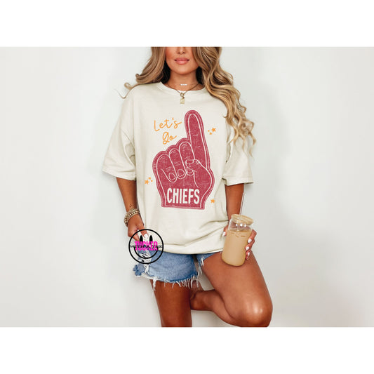 LETS GO CHIEFS - COMFORT COLORS TEE