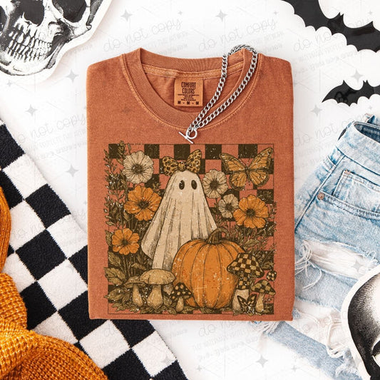 Coquette Floral Vintage Ghost Tee