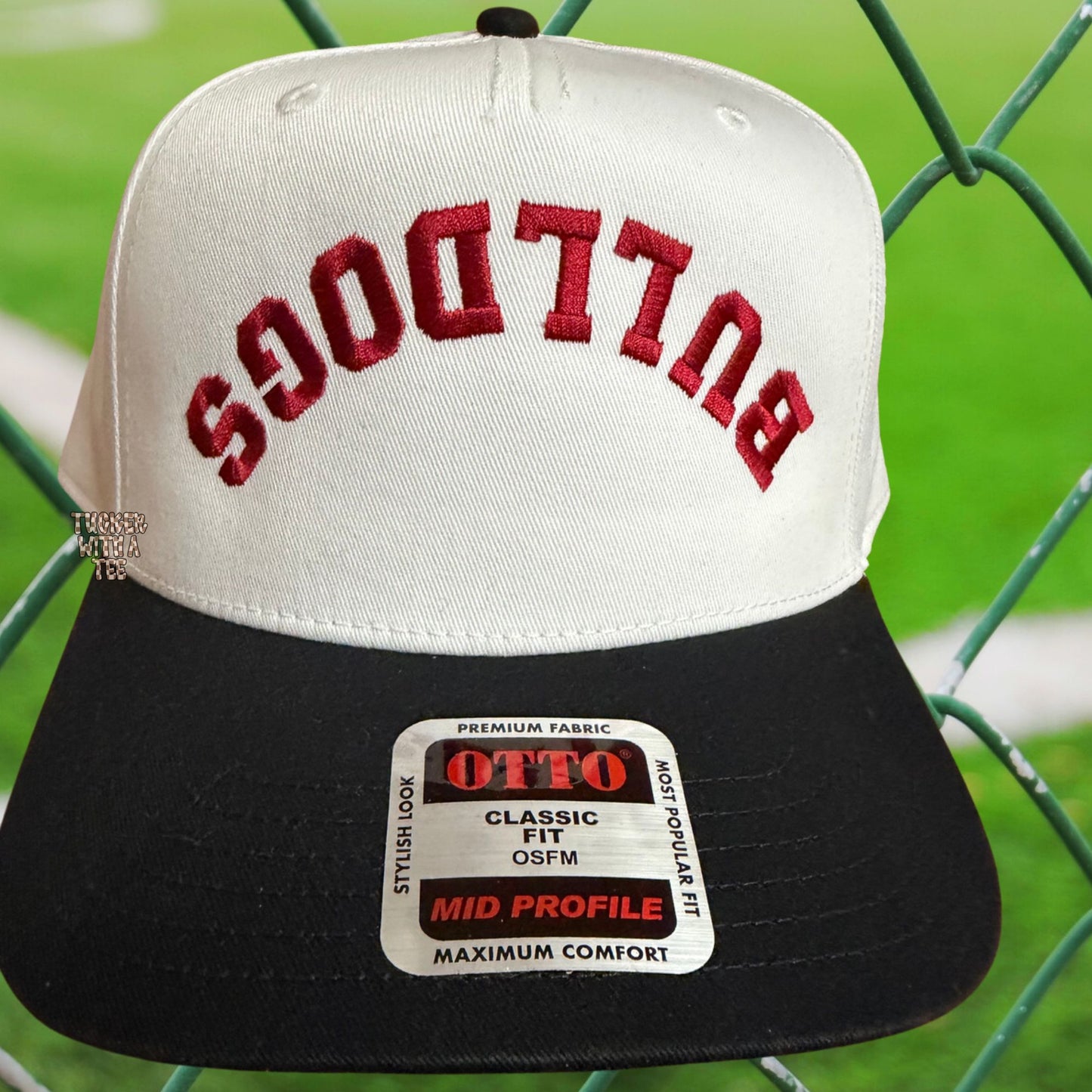 Upside Down Bulldogs Embroidered Hat