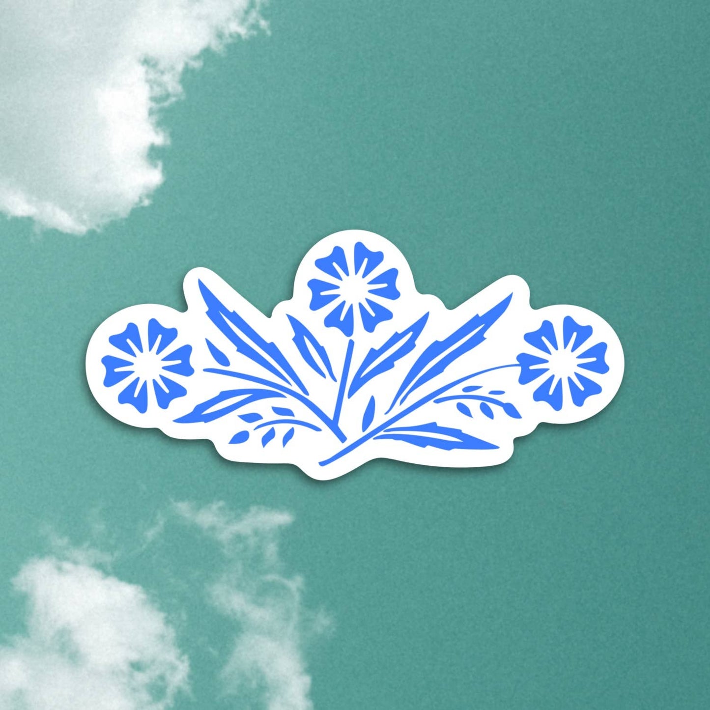 Corningware blue cornflower sticker