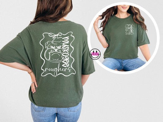 Preppy Bows Muskogee Roughers Tee – Comfort Colors Hemp