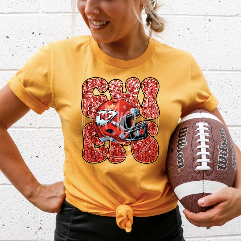 Chiefs Faux Sequin Crewneck