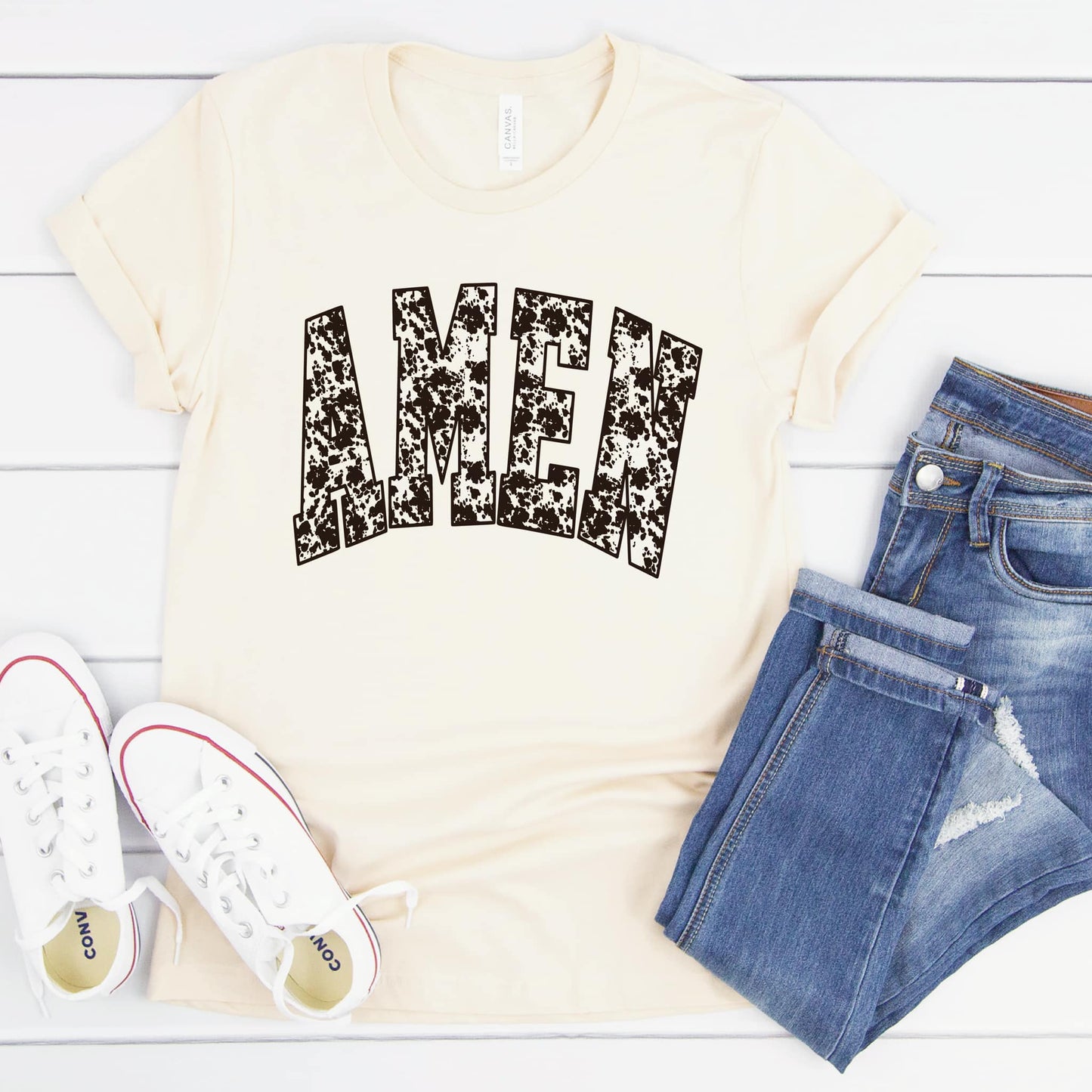 COW PRINT AMEN