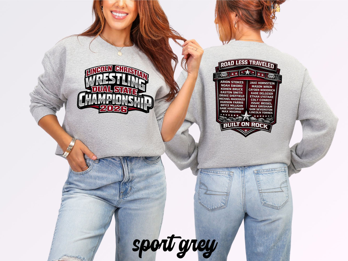 LC Dual State Crewneck – Port & Co® PC78