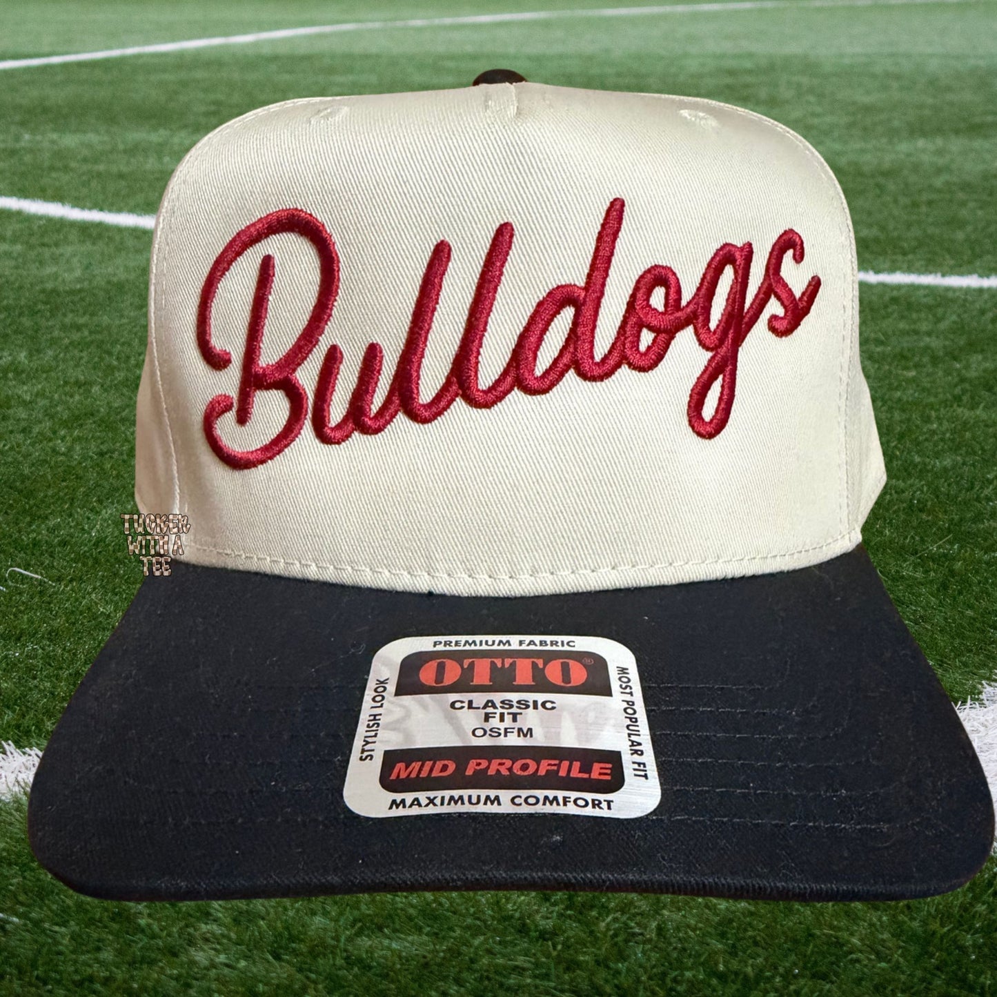 Crimson Bulldogs Puff Embroidered Hat