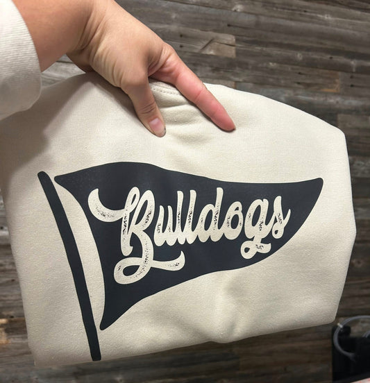 Bulldogs Pennant Sand Crewneck