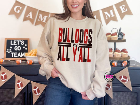 Bulldogs vs. All Y’all Mascot Crewneck