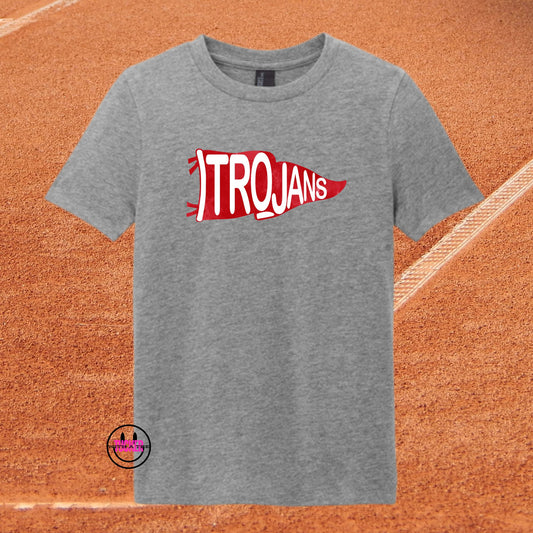 KIEFER FUNDRAISER TEE - YOUTH TROJANS PENNANT TEE