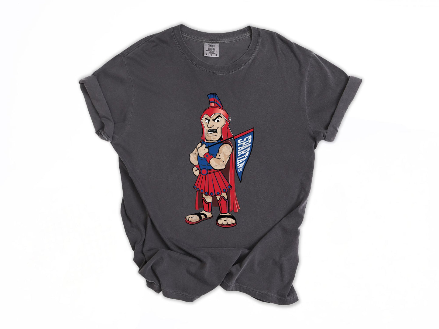 Vintage Inspired Spartan Mascot Tee | Adult