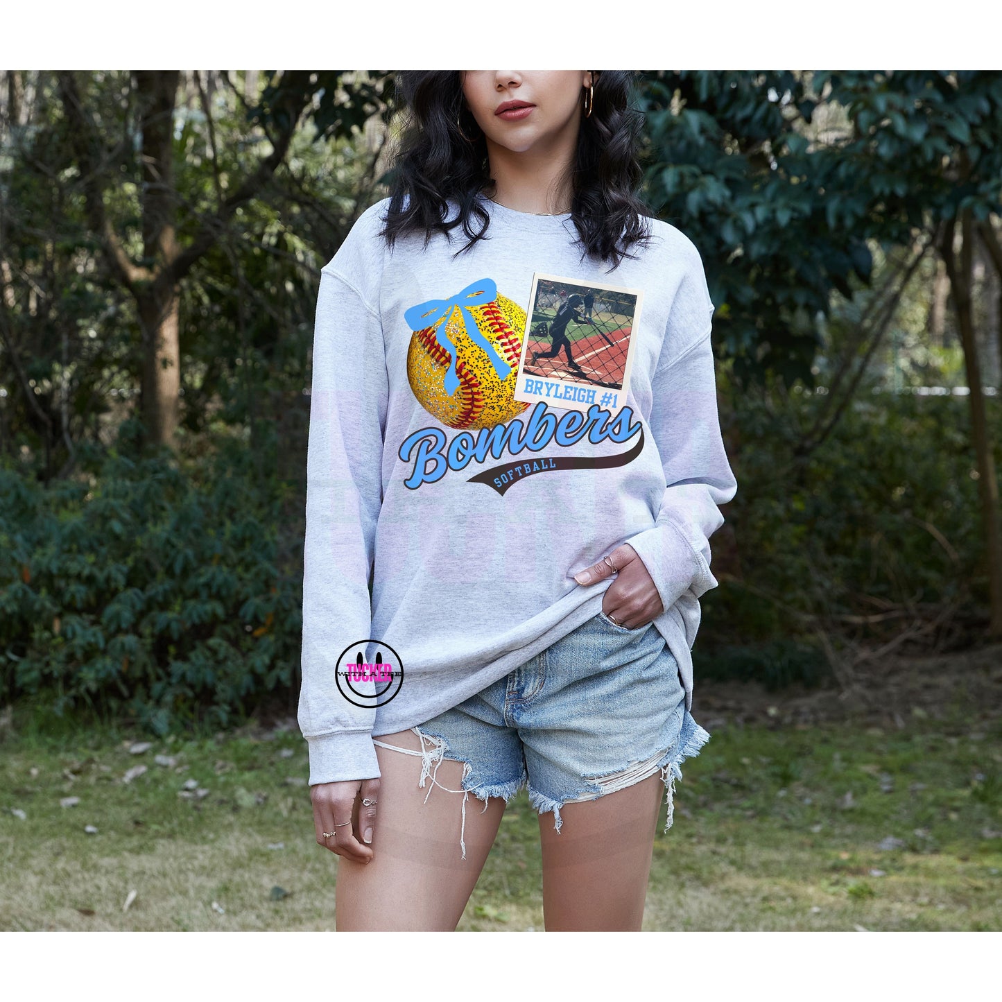 CUSTOMIZABLE TEAM COLORS & PHOTO - TEE OR CREWNECK