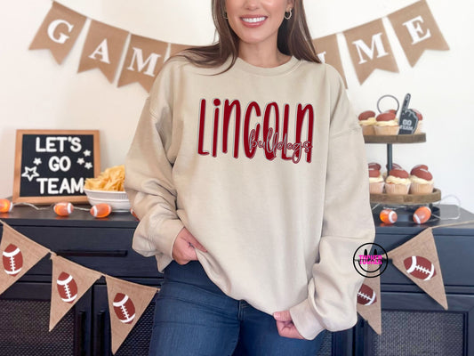 Lincoln Bulldogs Crewneck Sweatshirt