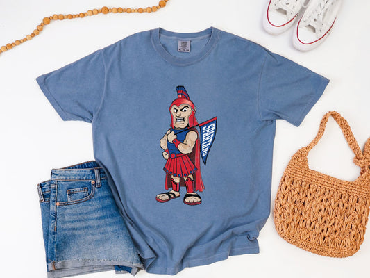 Vintage Inspired Spartan Mascot Tee | Adult