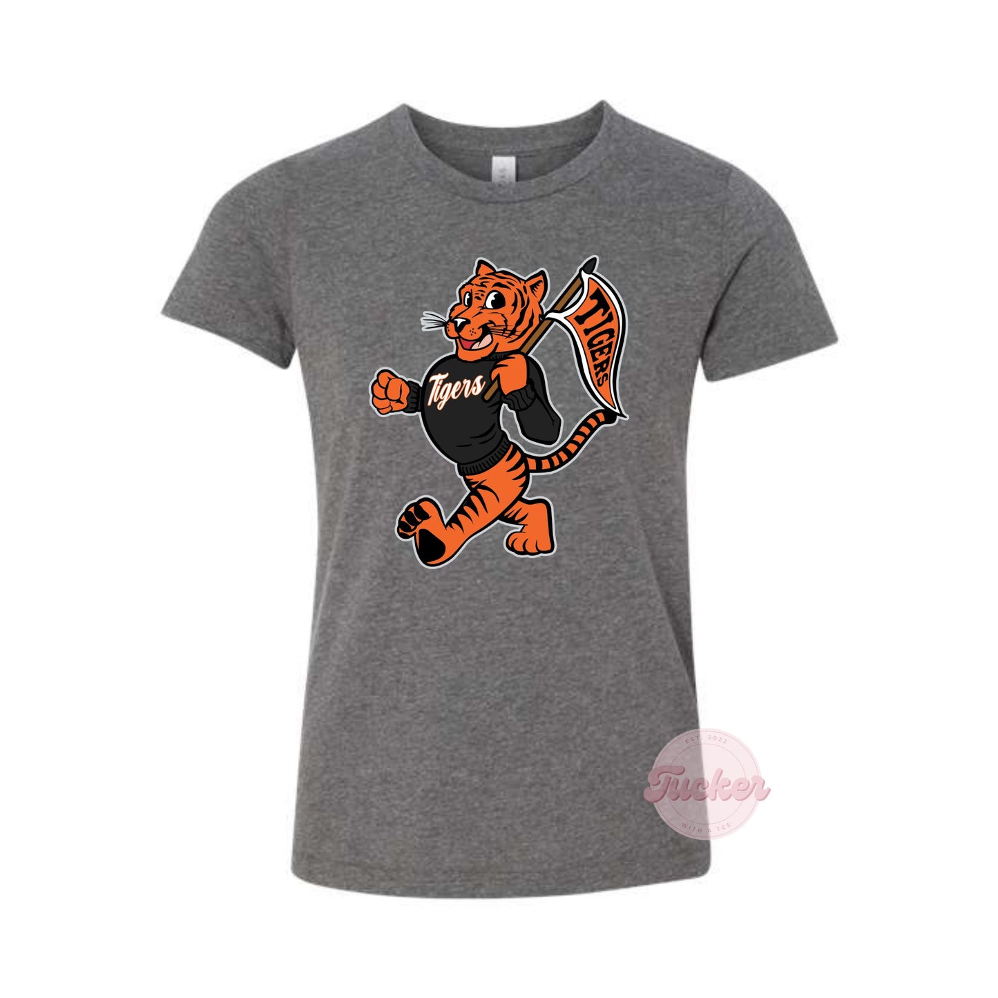 YOUTH & TODDLER VINTAGE ORANGE FLAG TIGER TEE