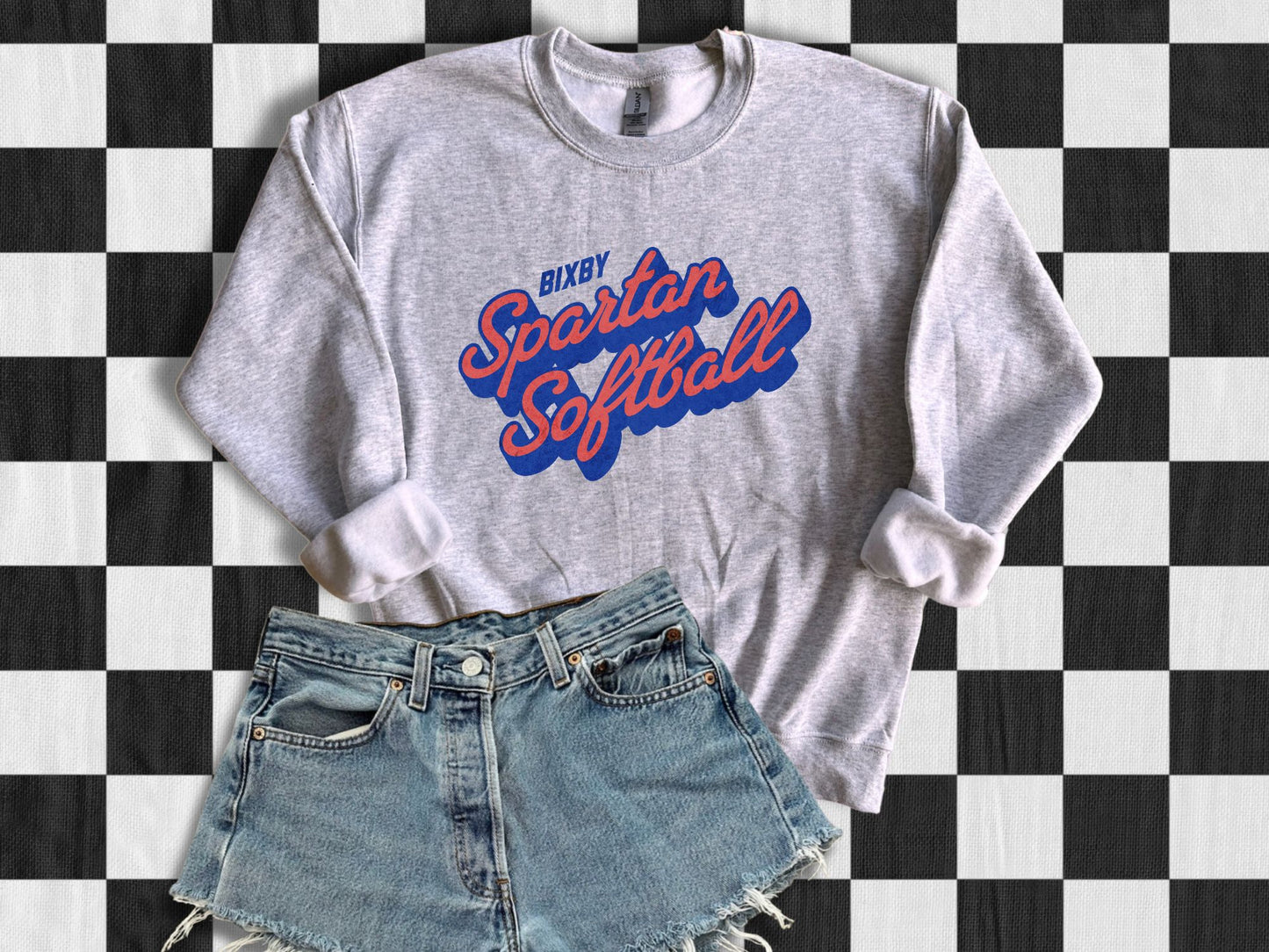 Adult Vintage Style Crewneck Sweatshirt