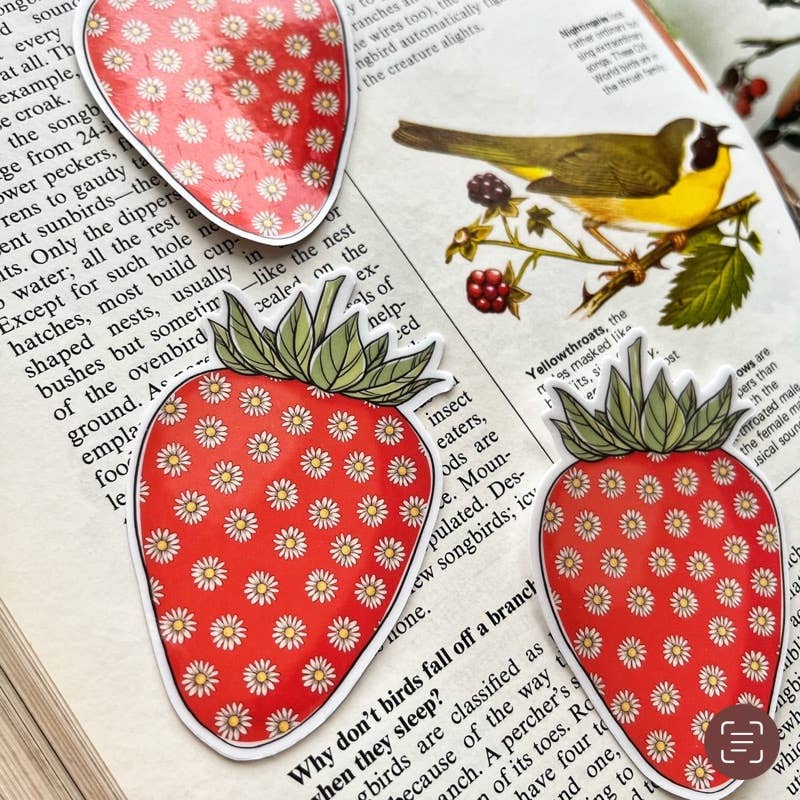 Strawberry Daisy, Vinyl Sticker