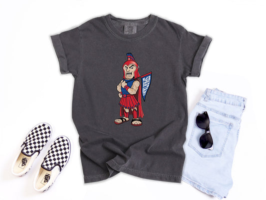 Vintage Inspired Spartan Mascot Tee | Youth