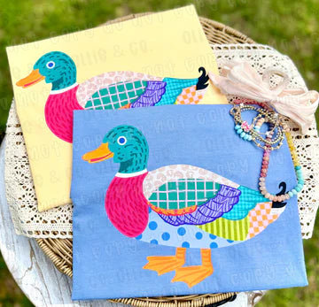 Bright Duck Comfort Colors Tee | Flo Blue or Butter CC1717 Graphic T-Shirt