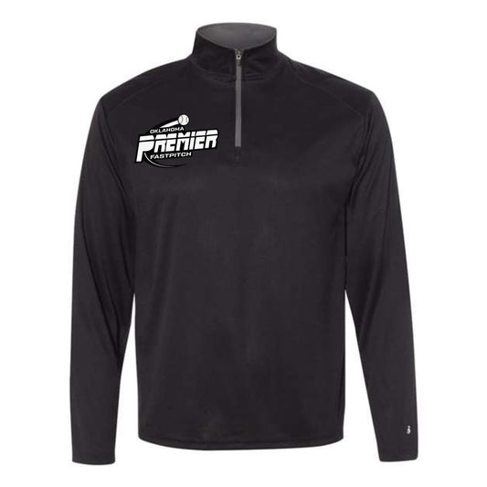 PREMIER QUARTER ZIP - PERFORMANCE UNISEX WITH NUMBER