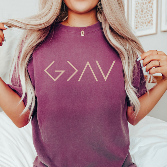 GOD IS GREATER THAN THE HIGHS & LOWS TEE