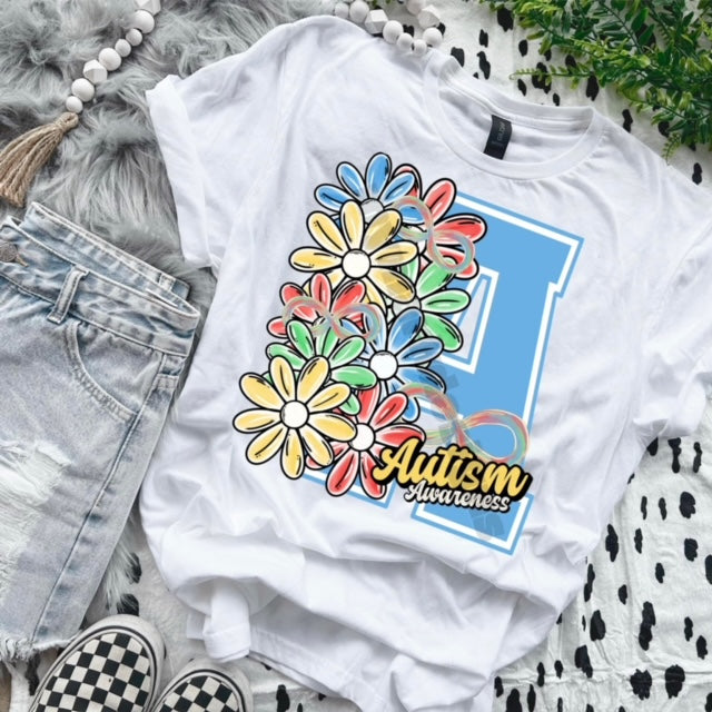 AUTISM FLORAL AWARENESS - CC TEE