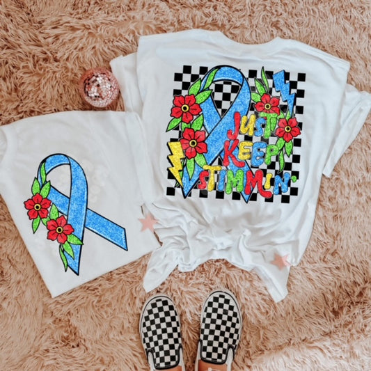 AUTISM JUST KEEP STIMMIN' - CC TEE