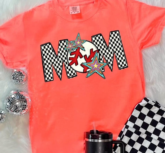 NEON BASEBALL MAMA - COMFORT COLORS