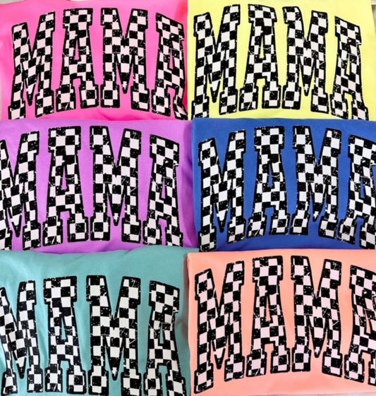 NEON CHECKERED MAMA - COMFORT COLORS