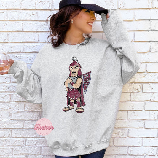 VINTAGE MAROON TROJANS SWEATSHIRT