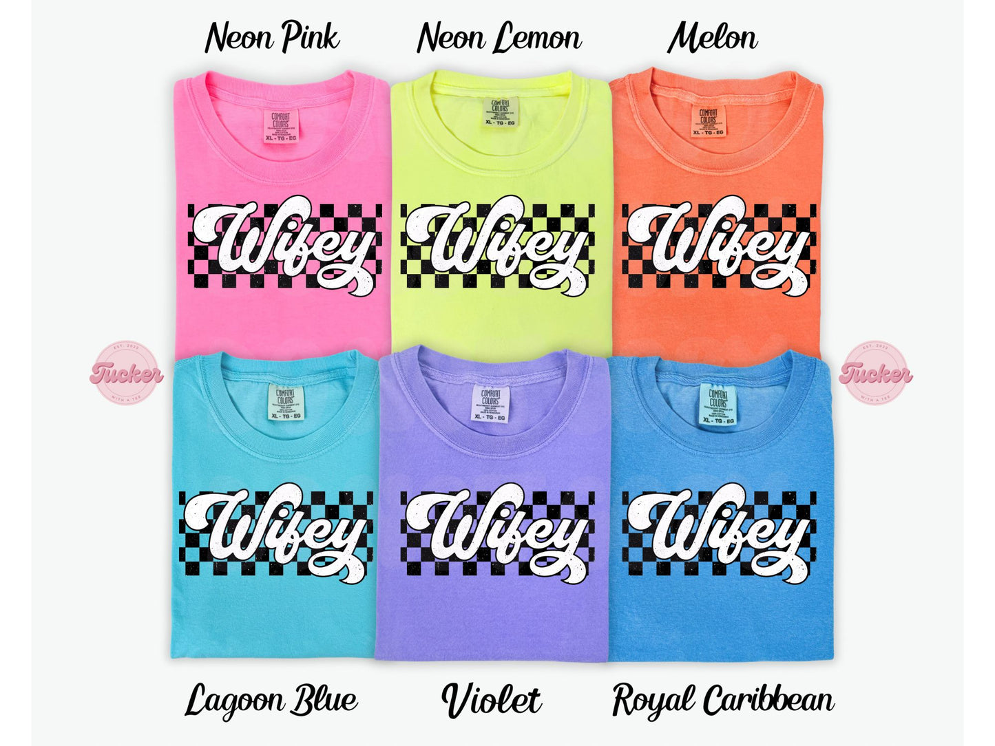 RETRO NEON WIFEY TEE