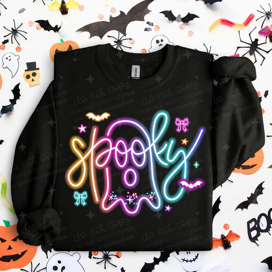 Spooky Neon Tee or Crewneck
